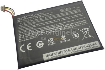 2 Cellen 2640mAh Acer Iconia Tab B1-A71 8GB batterij