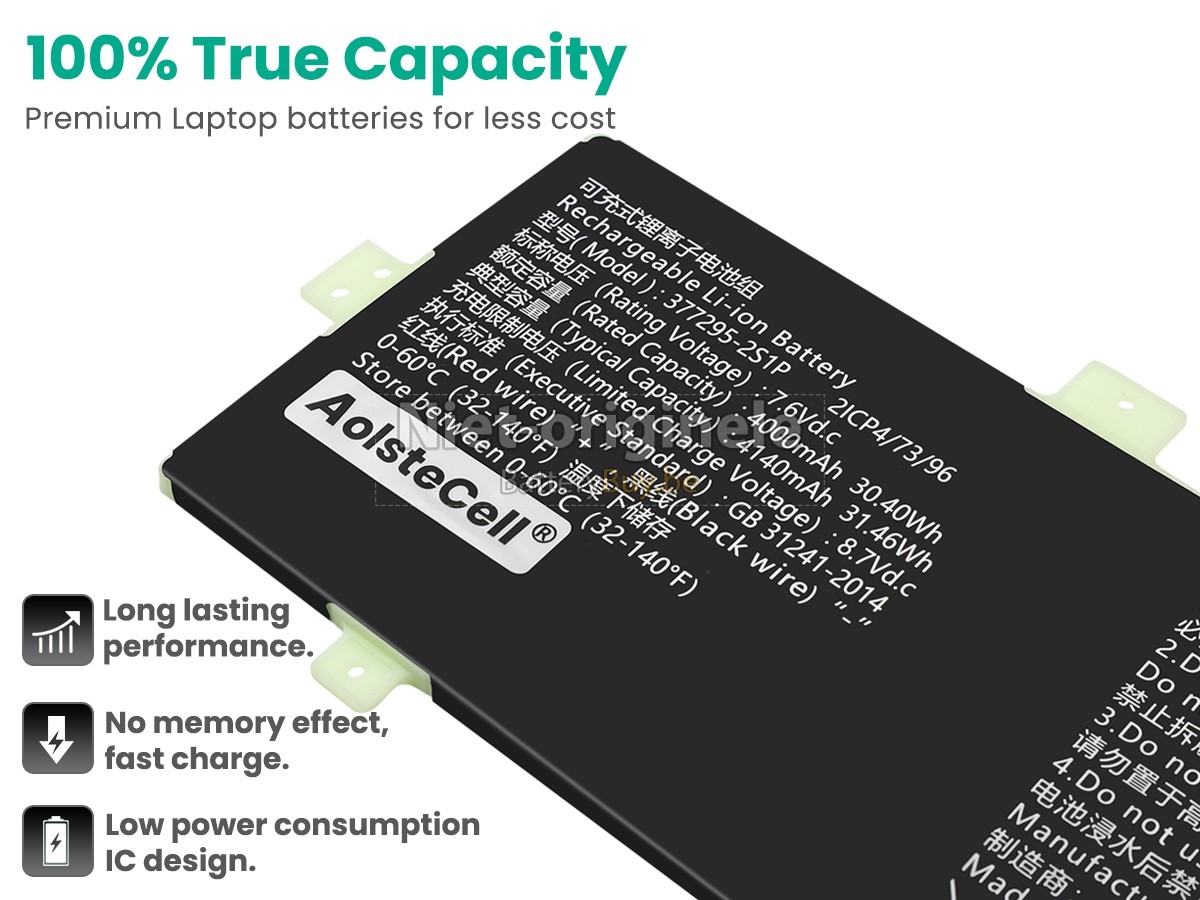 AolsteCell 377295-2S1P accu