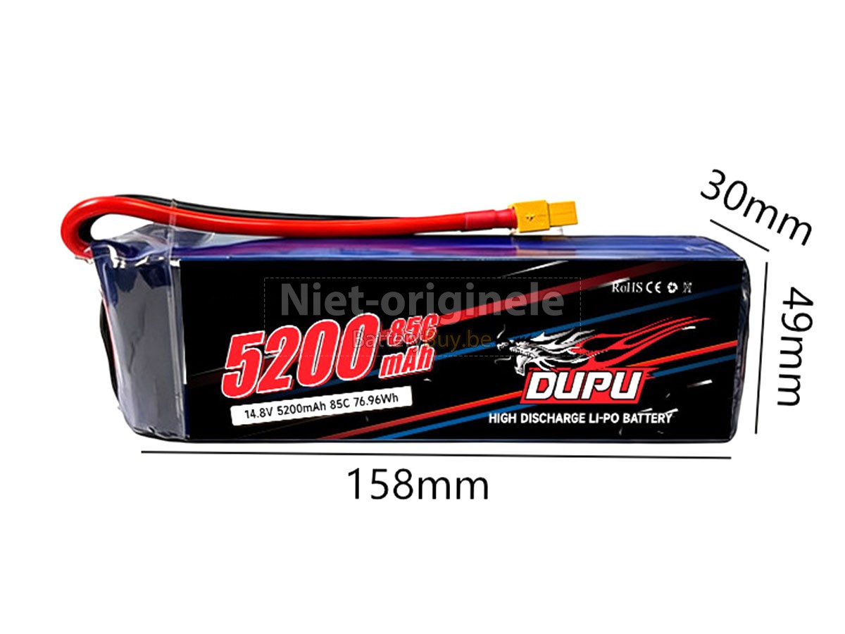AolsteCell 14.8V 4S 5200MAH 85C XT60 accu