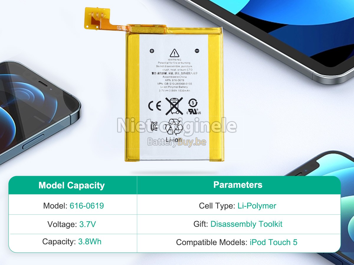 Apple IPOD TOUCH 5 accu