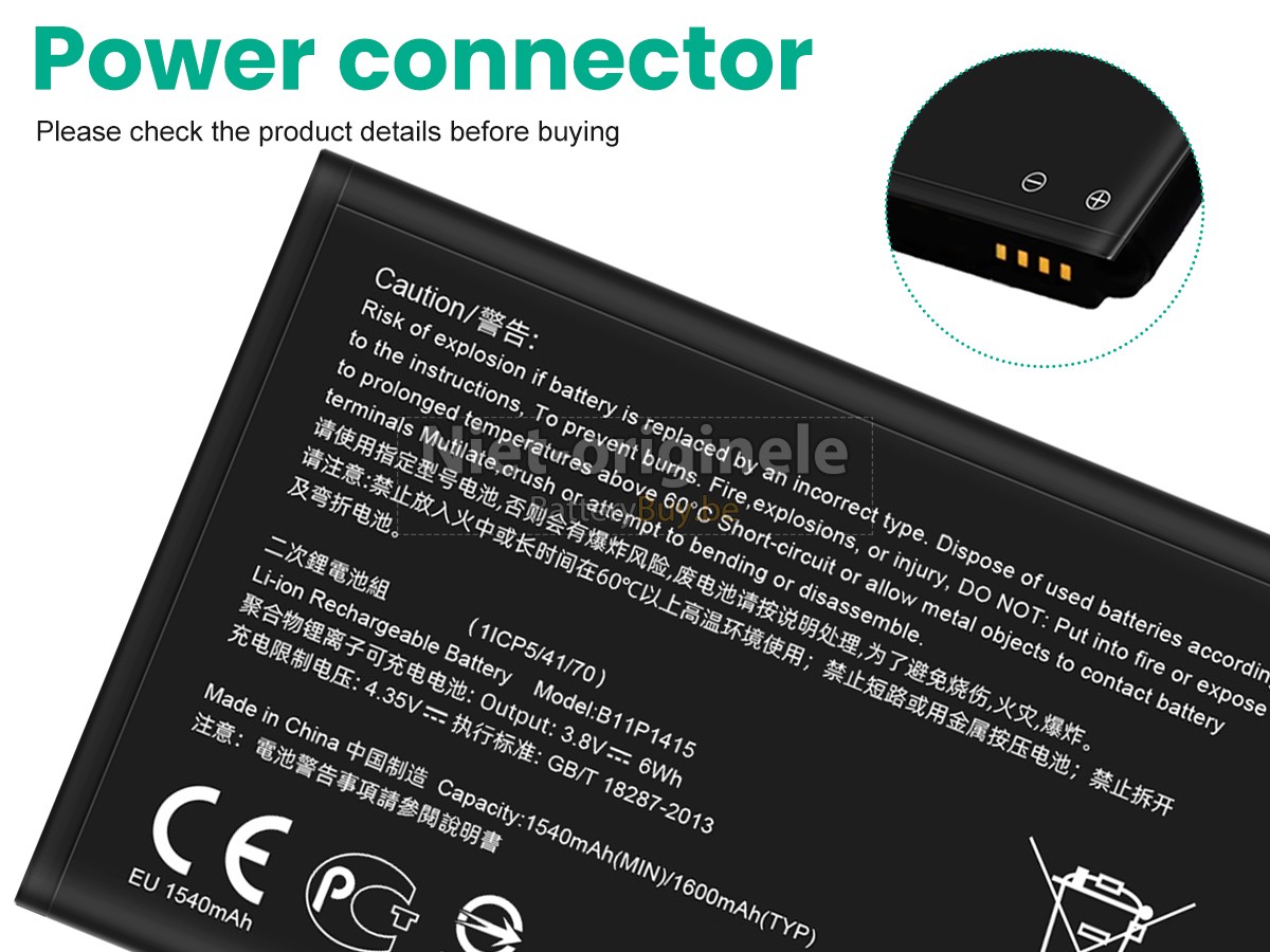Asus ZC451TG accu