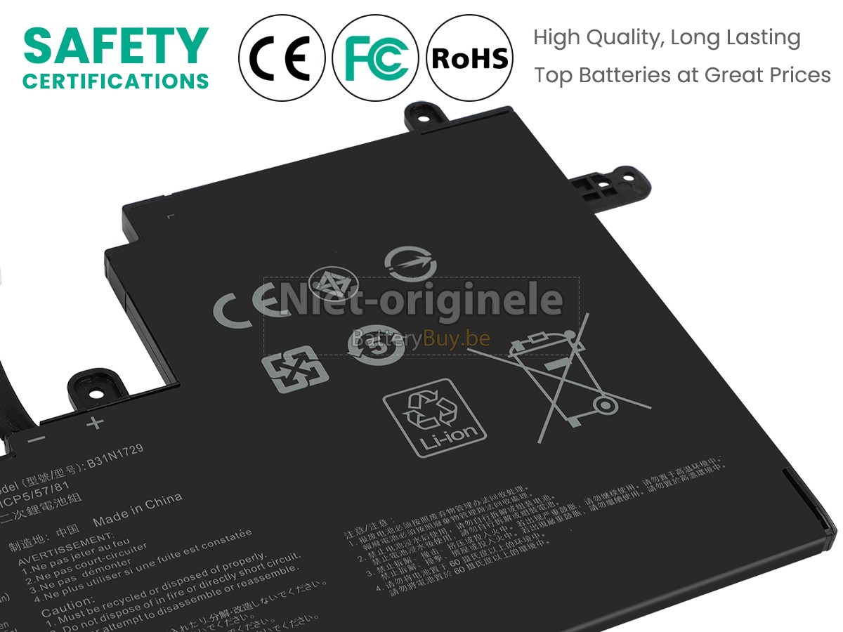 Asus VivoBook S530UN-BQ097T accu