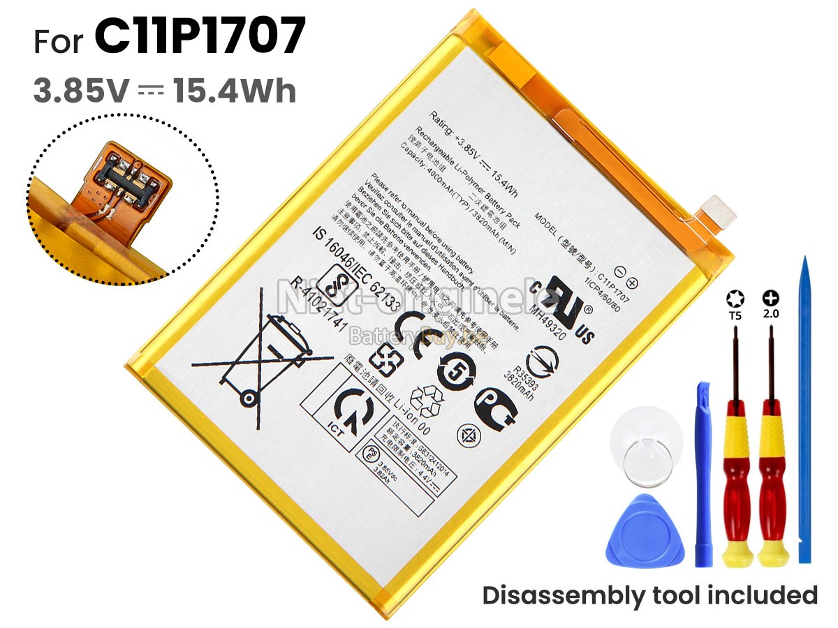 Asus ZENFONE MAX ZB555KL-S425-2G16G-GD accu