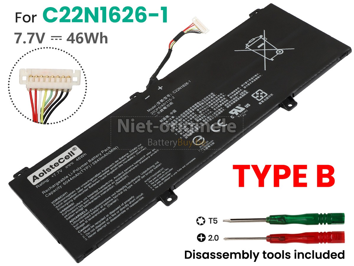 Asus Chromebook C403NA-FQ0098 accu