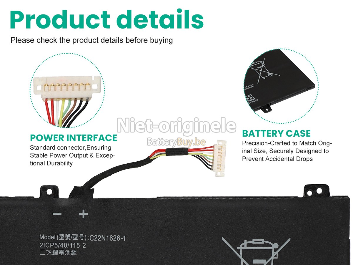 Asus Chromebook C403NA-FQ0098 accu