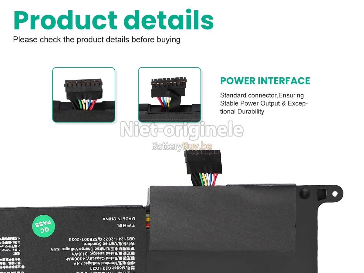 Asus ZenBook UX21A-1AK3 accu