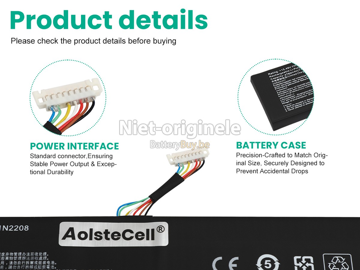 Asus Rog AllY RC71L-NH022W accu