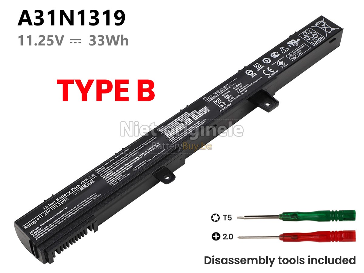 Asus R411MA-VX088H accu