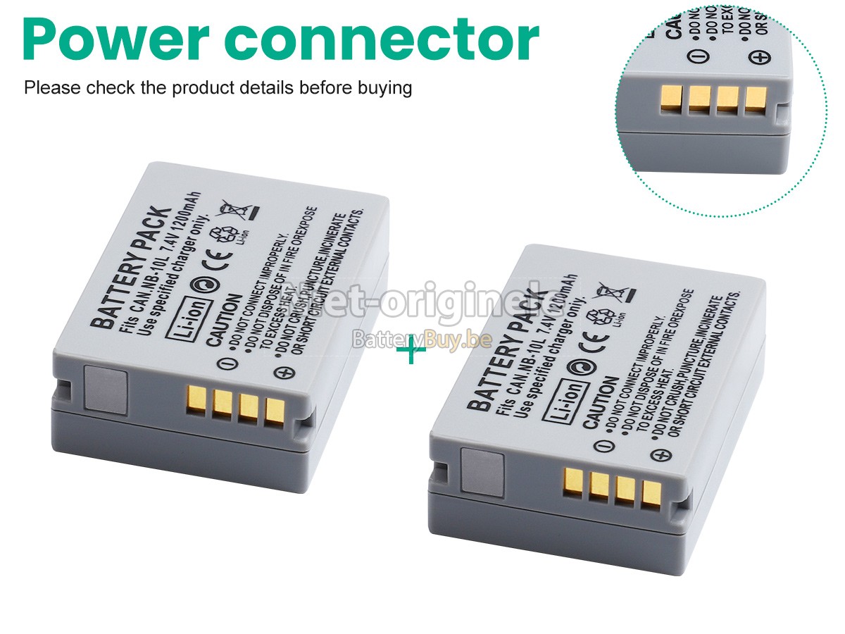 Canon POWERSHOT G3X accu