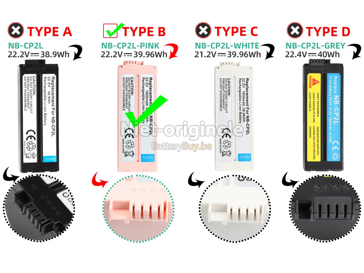 Canon SELPHY CP1500 accu