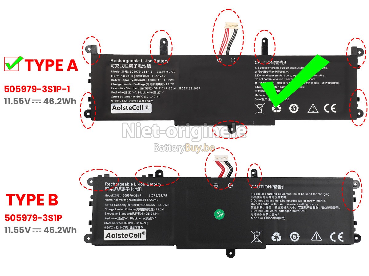 CHUWI COREBOOK X4 accu