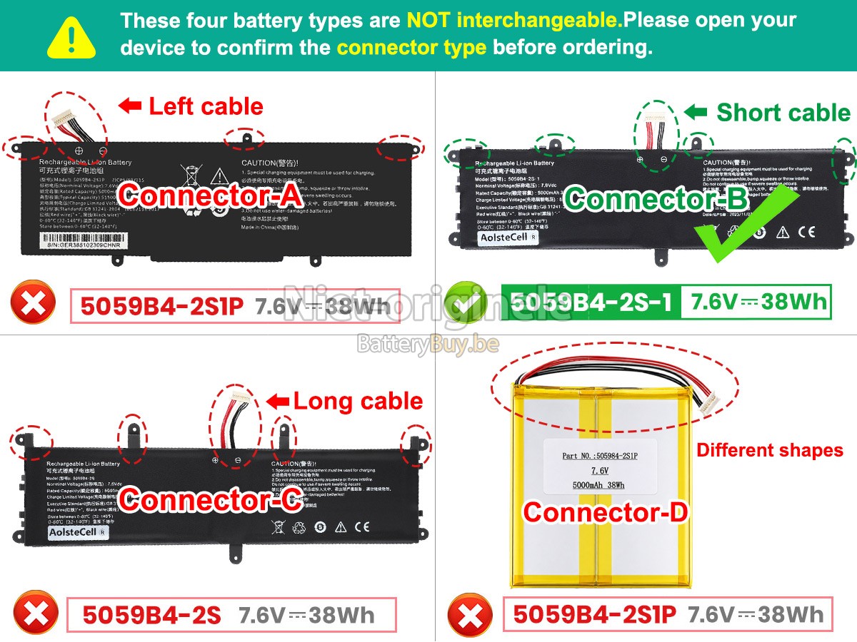 CHUWI 5059B4-2S1P accu