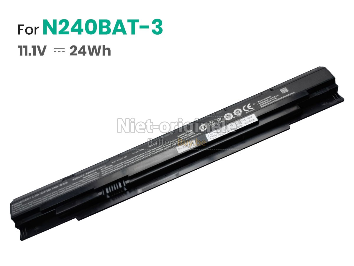 Clevo N240BAT-3 accu