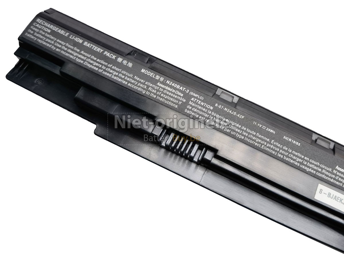 Clevo N240BAT-3 accu