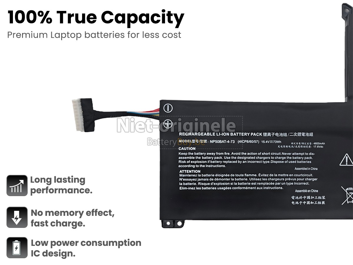Clevo NP50BAT-4-73 accu