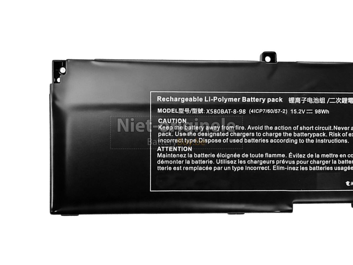 Clevo X580BAT-8-98(4ICP7/60/57-2) accu