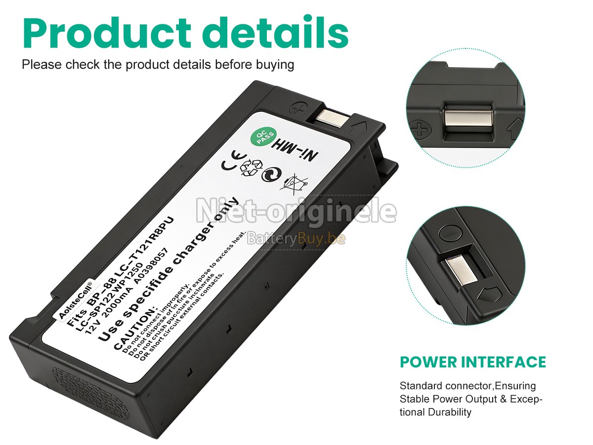 Collin LC-T121R8PG accu