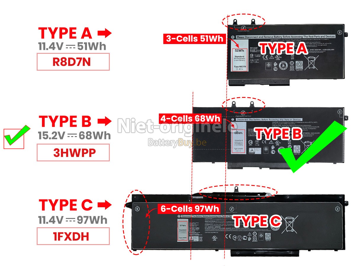 Dell Inspiron 7706 2N1 accu