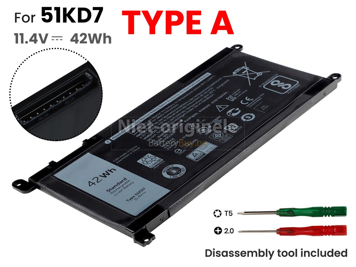 Dell Chromebook 3100 2-IN-1 accu