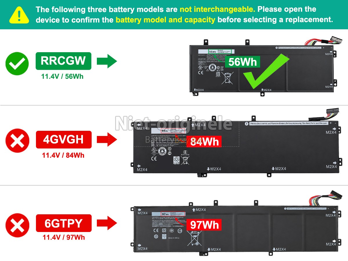 Dell P56F accu
