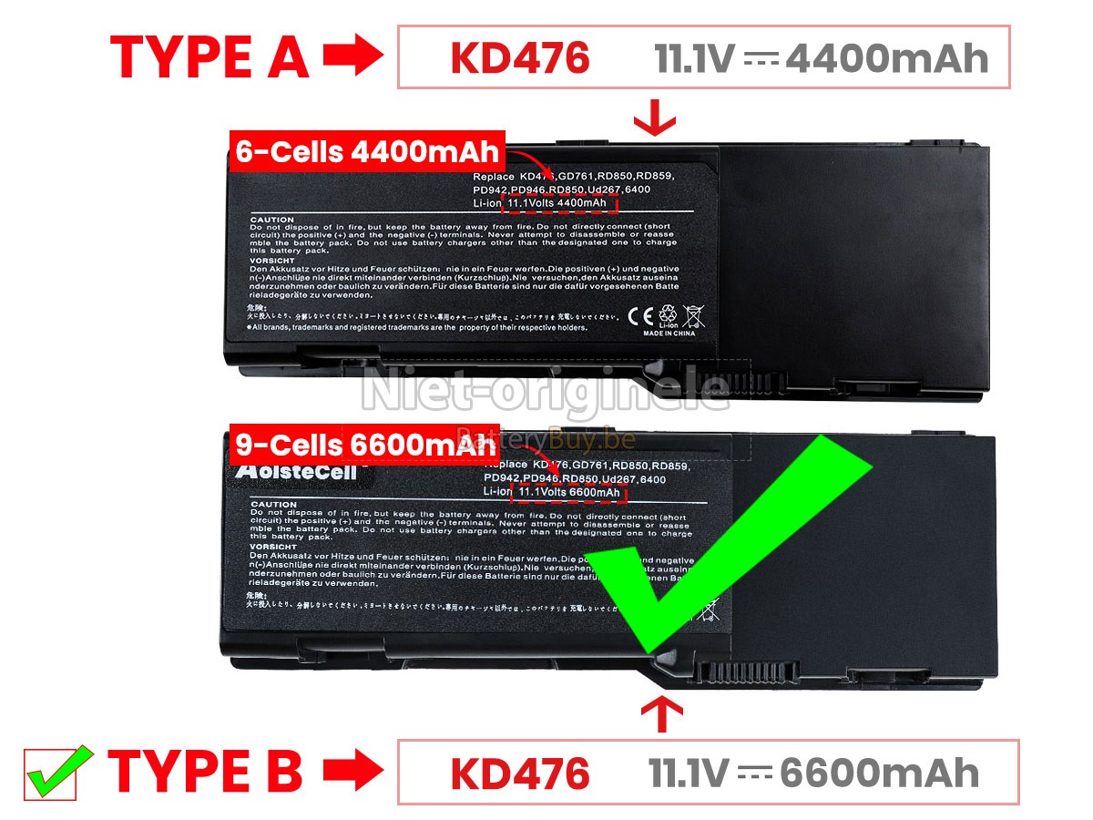 Dell Inspiron 1501 accu