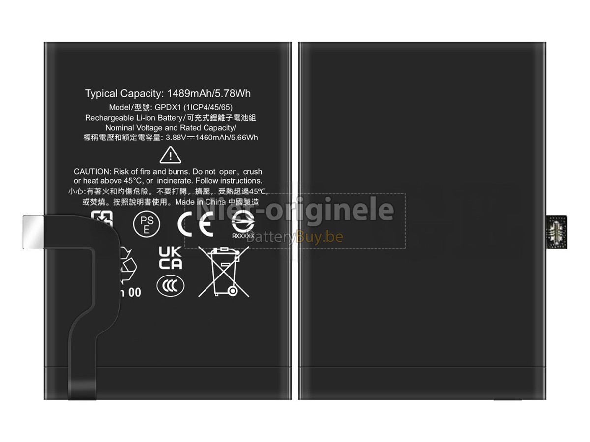 Google PIXEL FOLD accu