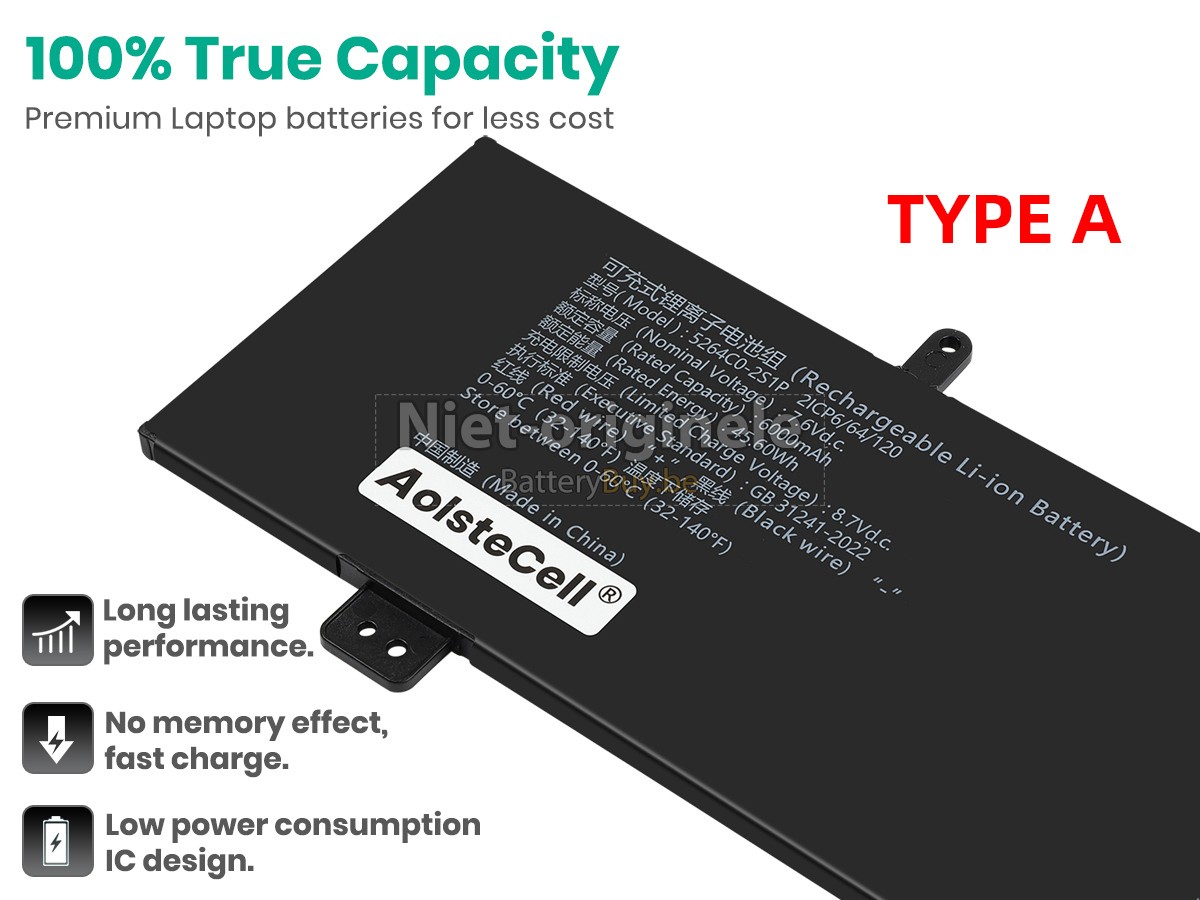 Haier 5264C0-2S1P accu