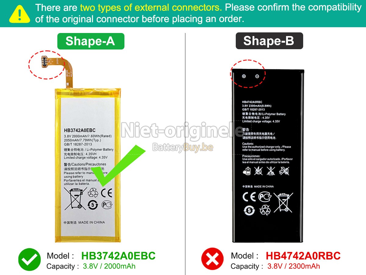 Huawei ASCEND G630-U20 accu