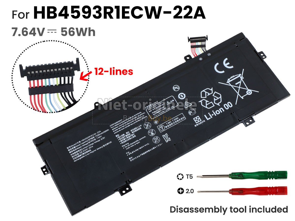 Huawei MATEBOOK X PRO 2018 accu