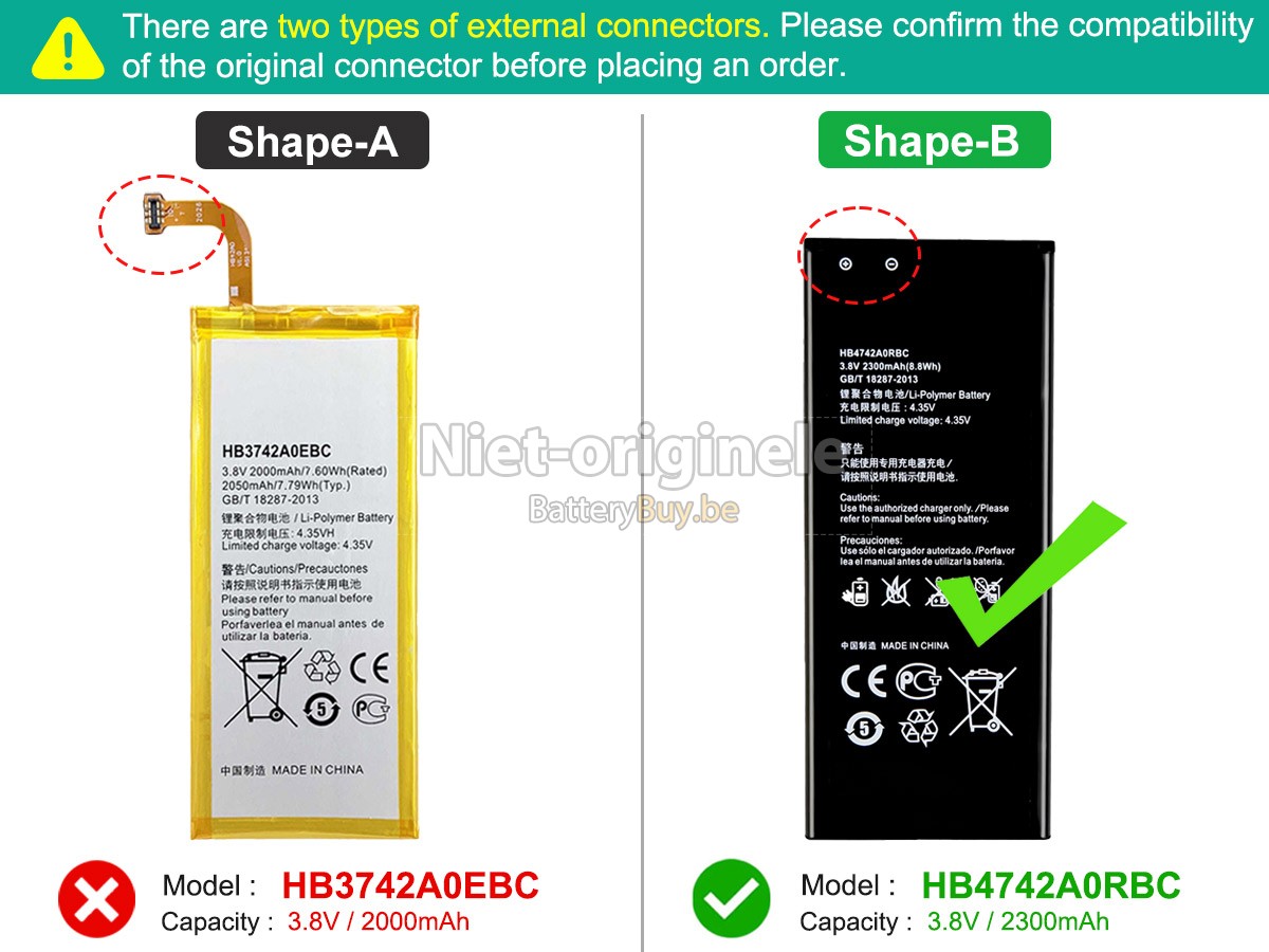 Huawei ASCEND G630-U20 accu