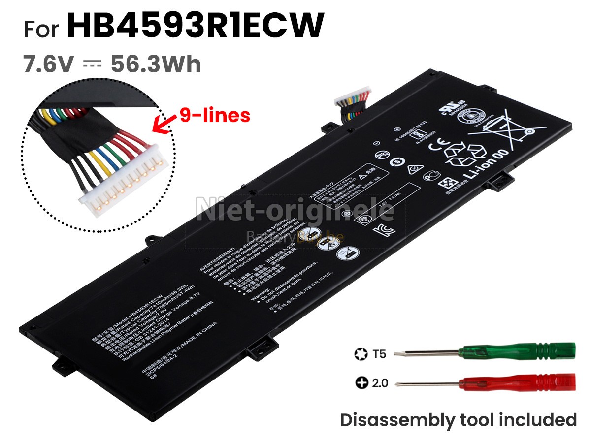 Huawei MATEBOOK X PRO 2018 accu