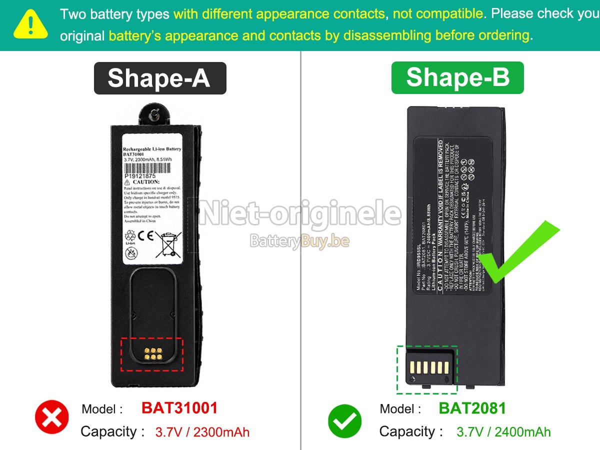 Iridium BAT31001 accu