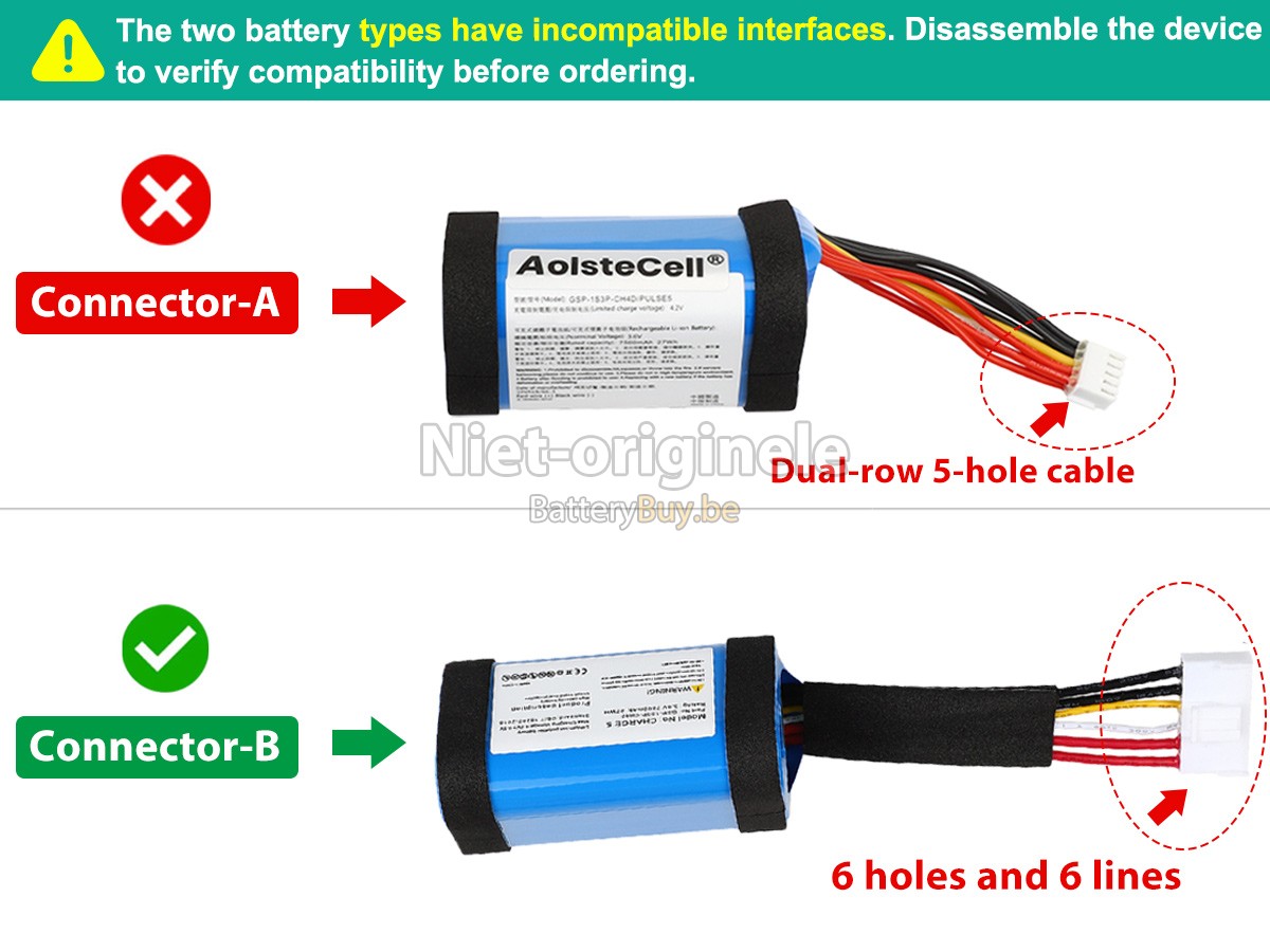 JBL GSP-1S3P-CH40 accu