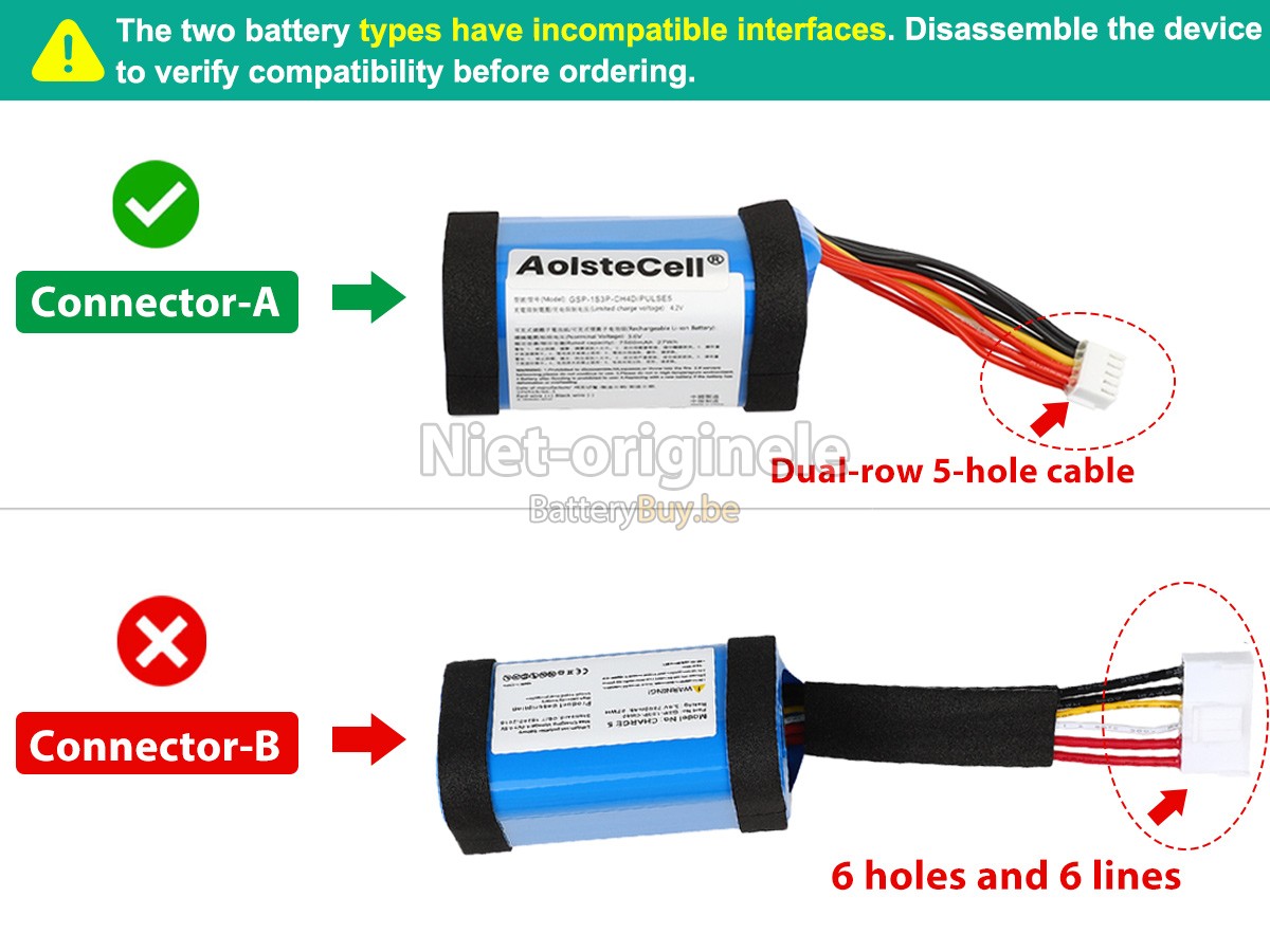 JBL GSP-1S3P-CH40 accu