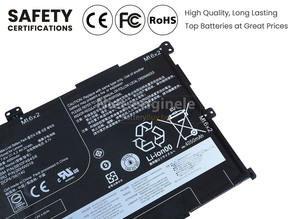 Lenovo ThinkPad 10-20E3000VUS accu