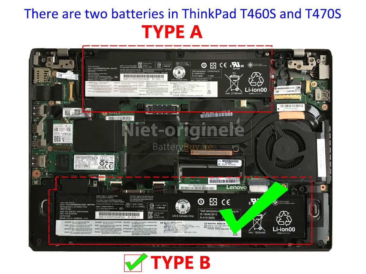 Lenovo SB10F46476 accu