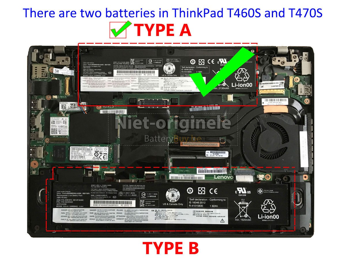 Lenovo SB10F46476 accu