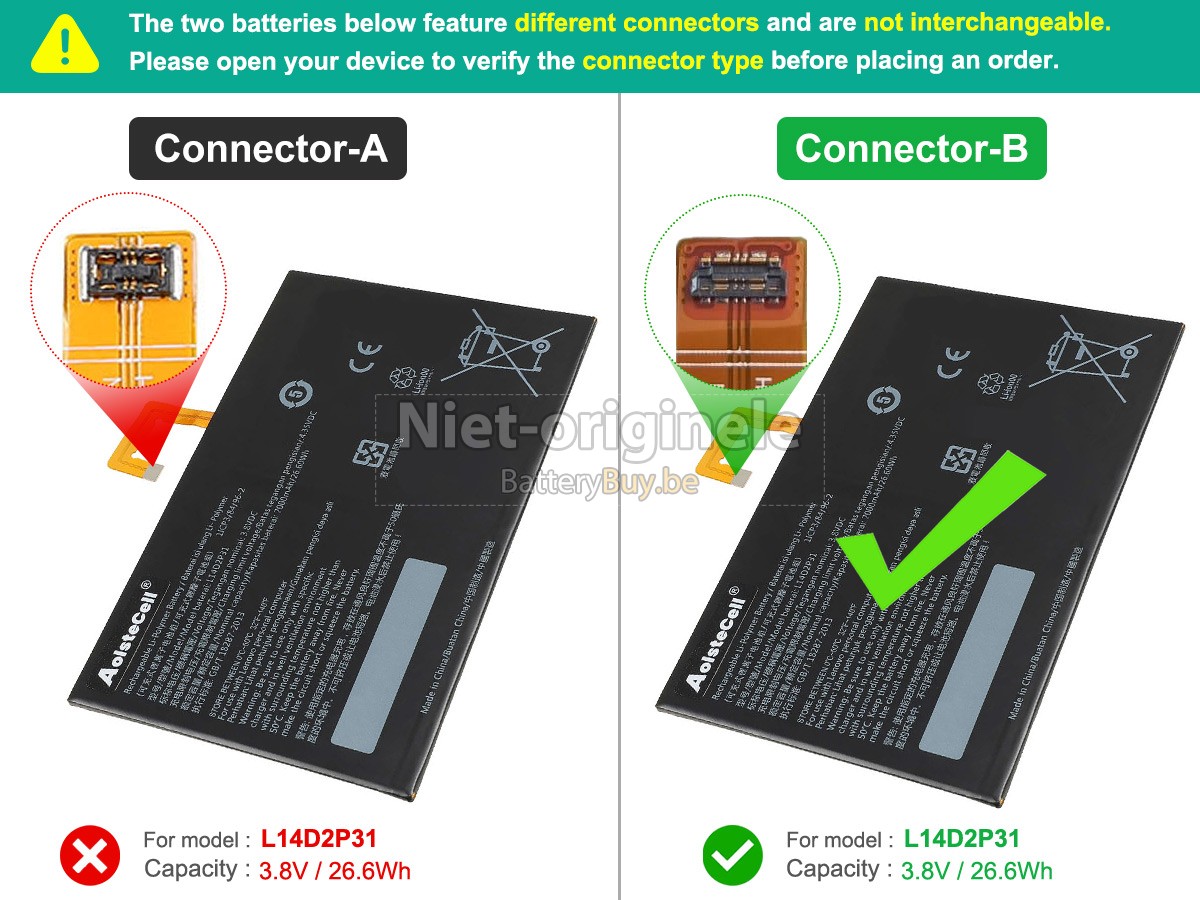 Lenovo TAB 2 A10-30 accu