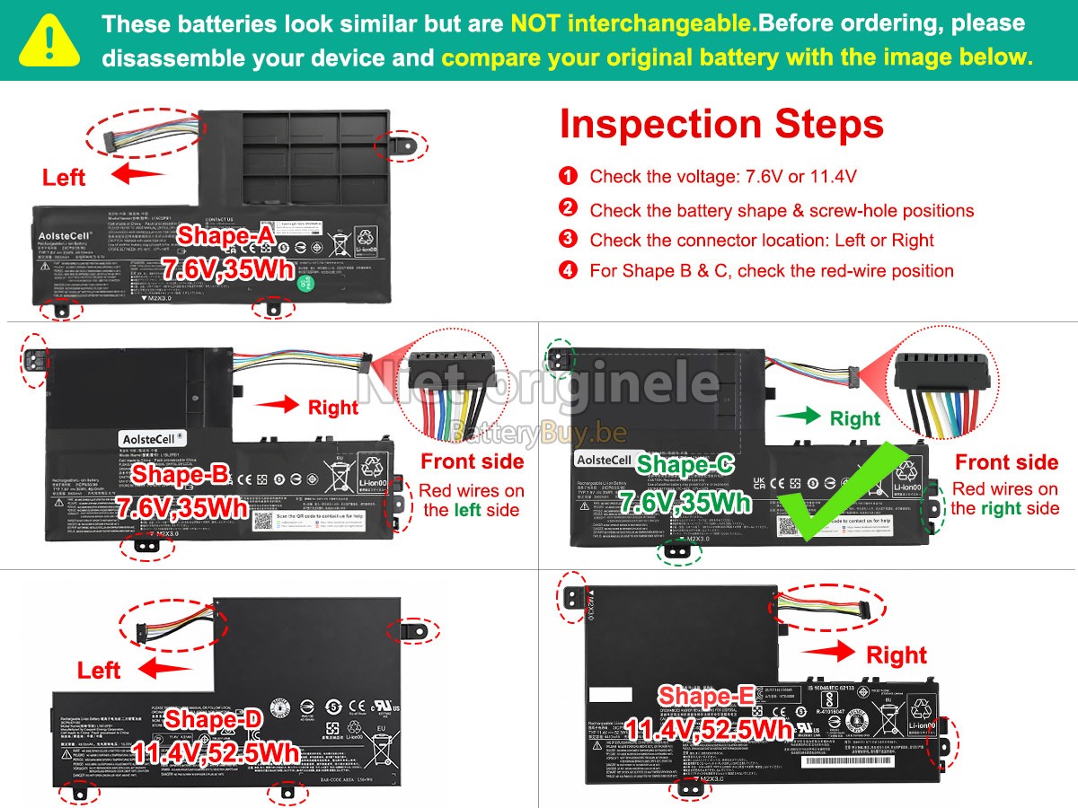 Lenovo YOGA 510-14ISK-80S700K9GE accu