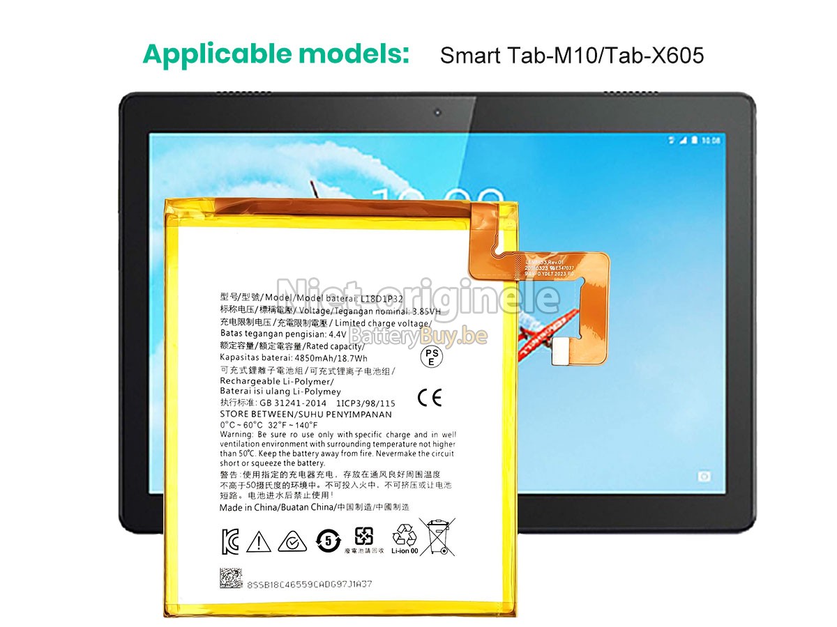 Lenovo L18D1P32 accu