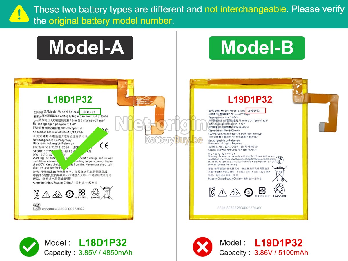 Lenovo TB328FU accu