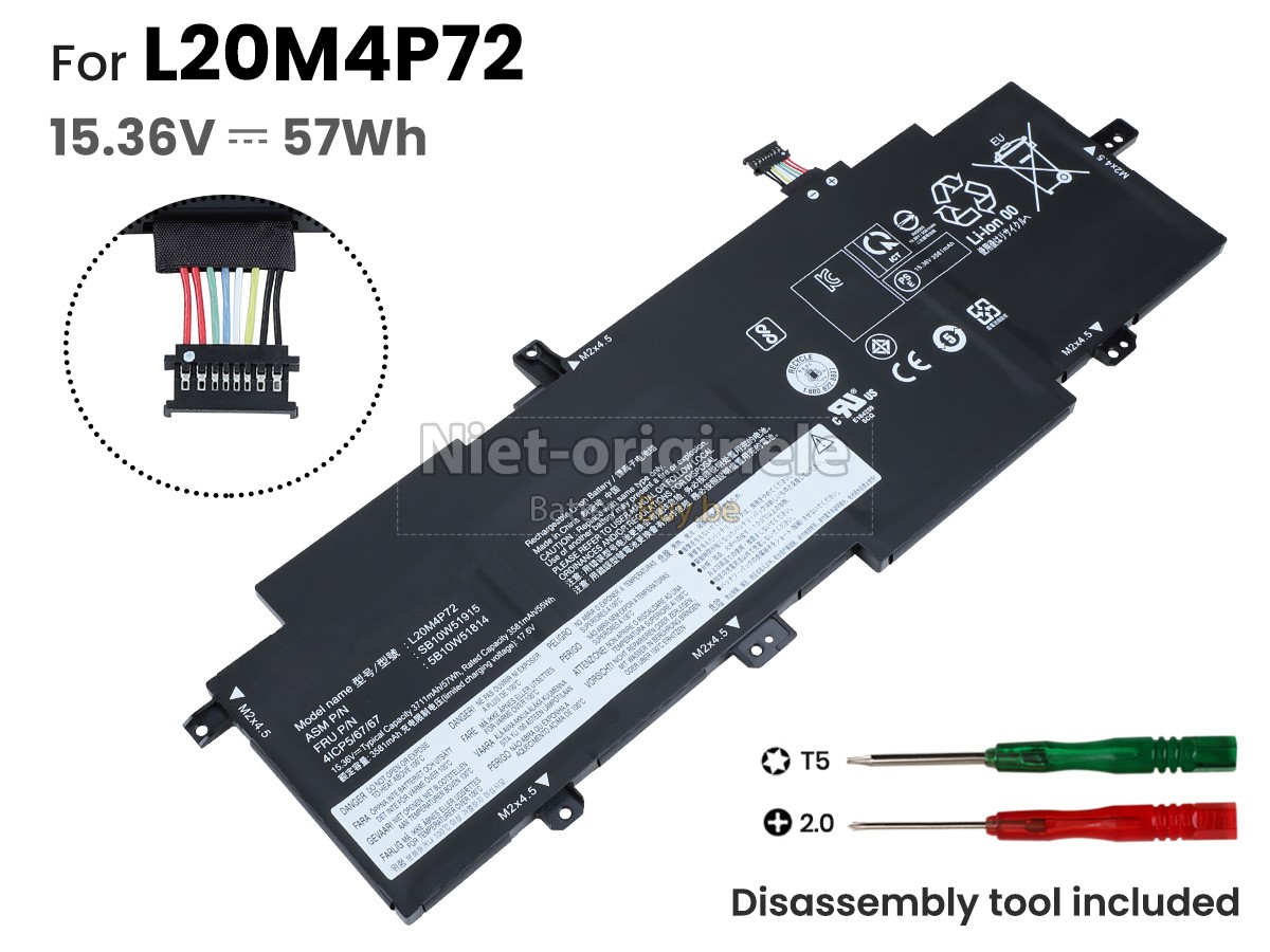 Lenovo ThinkPad T14S GEN 2-20WN001NMX accu