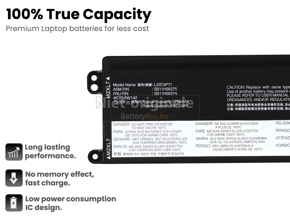 Lenovo ThinkPad P16V GEN 1-21FE000AMB accu