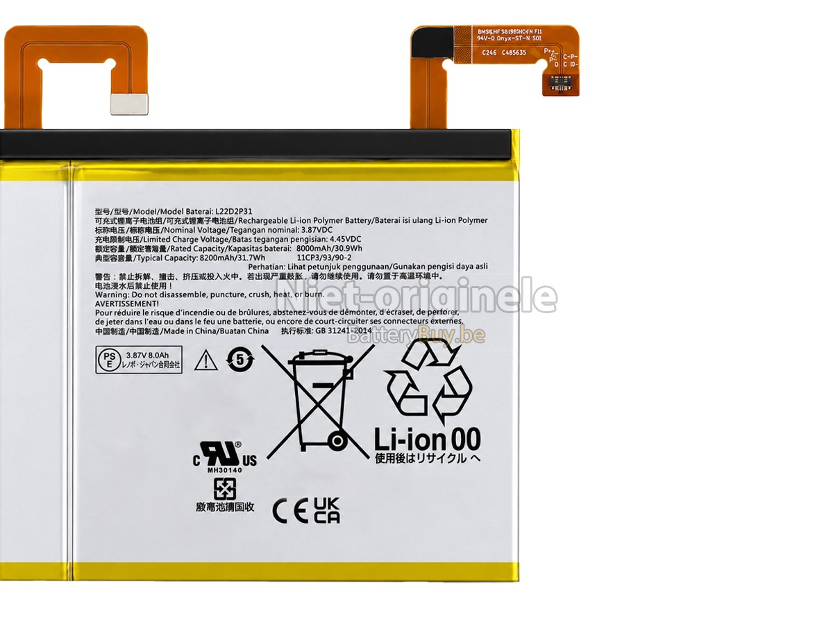 Lenovo L22D2P31 accu