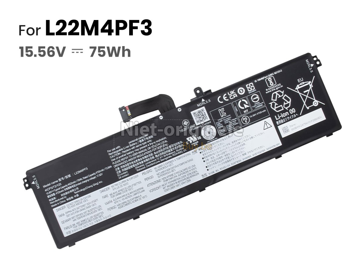 Lenovo IdeaPad PRO 5 14APH8-83AM0006MX accu