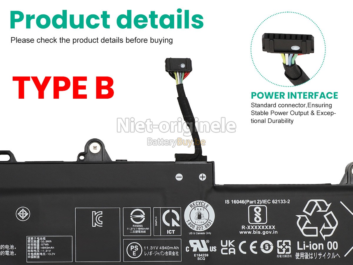 Lenovo ThinkPad L16 GEN 1-21L7000YUE accu