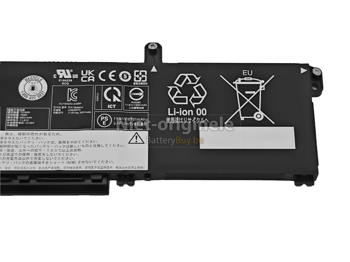 Lenovo ThinkPad P16S GEN 3-21KS0007FR accu