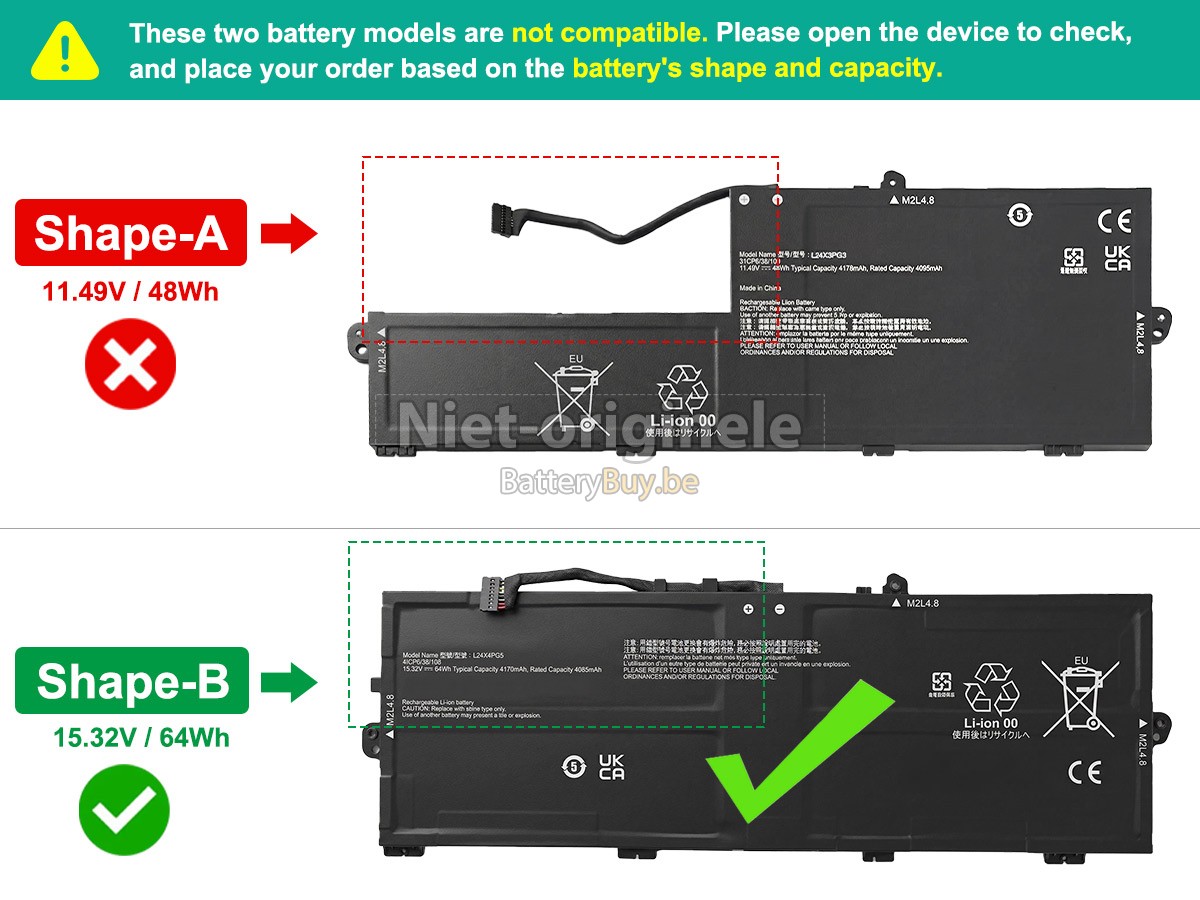 Lenovo ThinkPad E16 GEN 3-22AY002MEQ accu