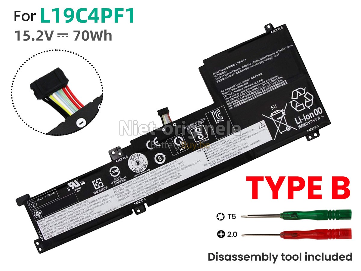 Lenovo IdeaPad 5-15ITL05-82FG00PQRE accu