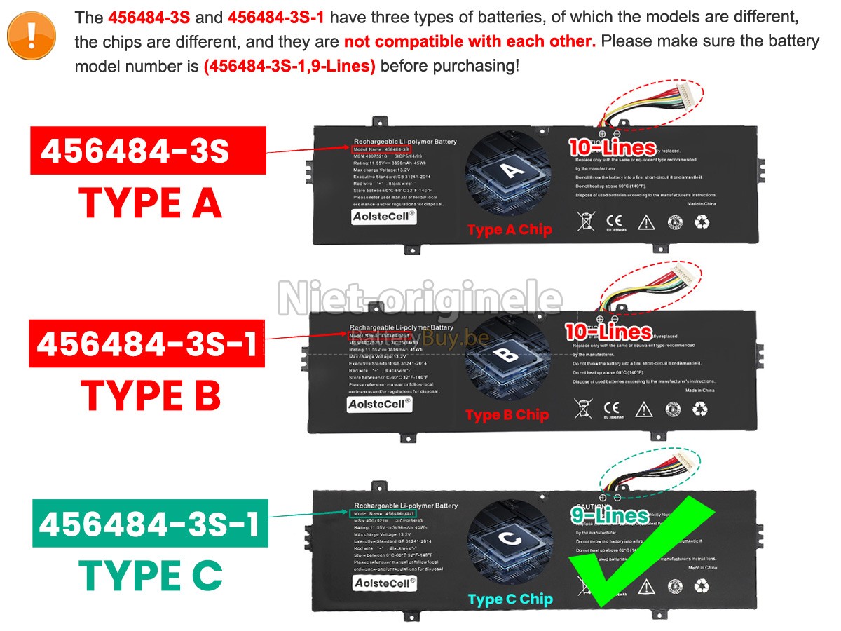 Medion 456484-3S accu